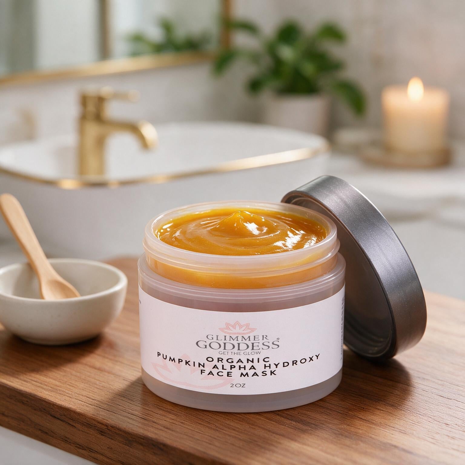 Organic Pumpkin AHA Face Mask – Exfoliating Treatment for Wrinkles & Glow