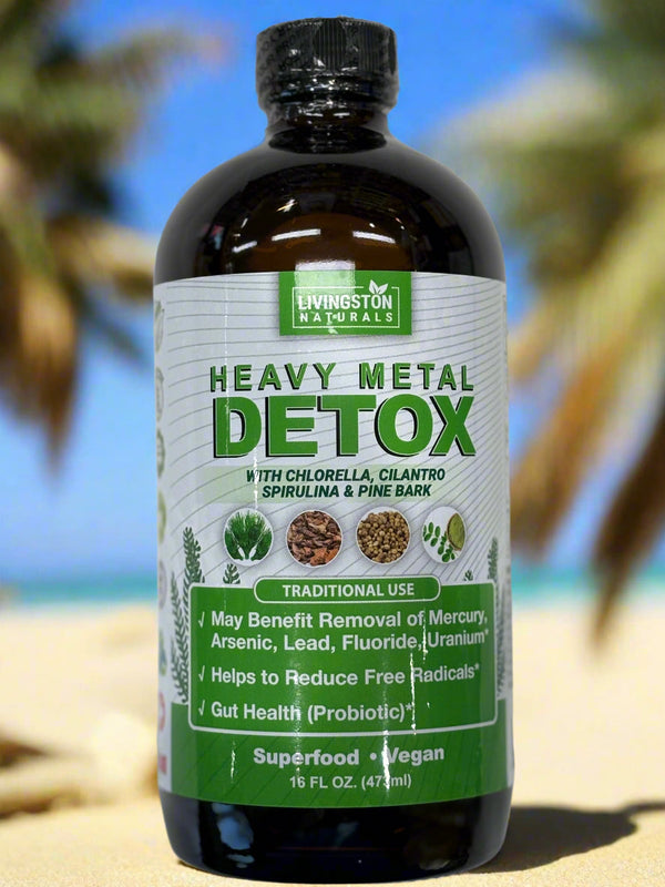 Organic herbal heavy metal detox supplement by VeggieVerve, featuring natural ingredients for cleansing and detoxification.