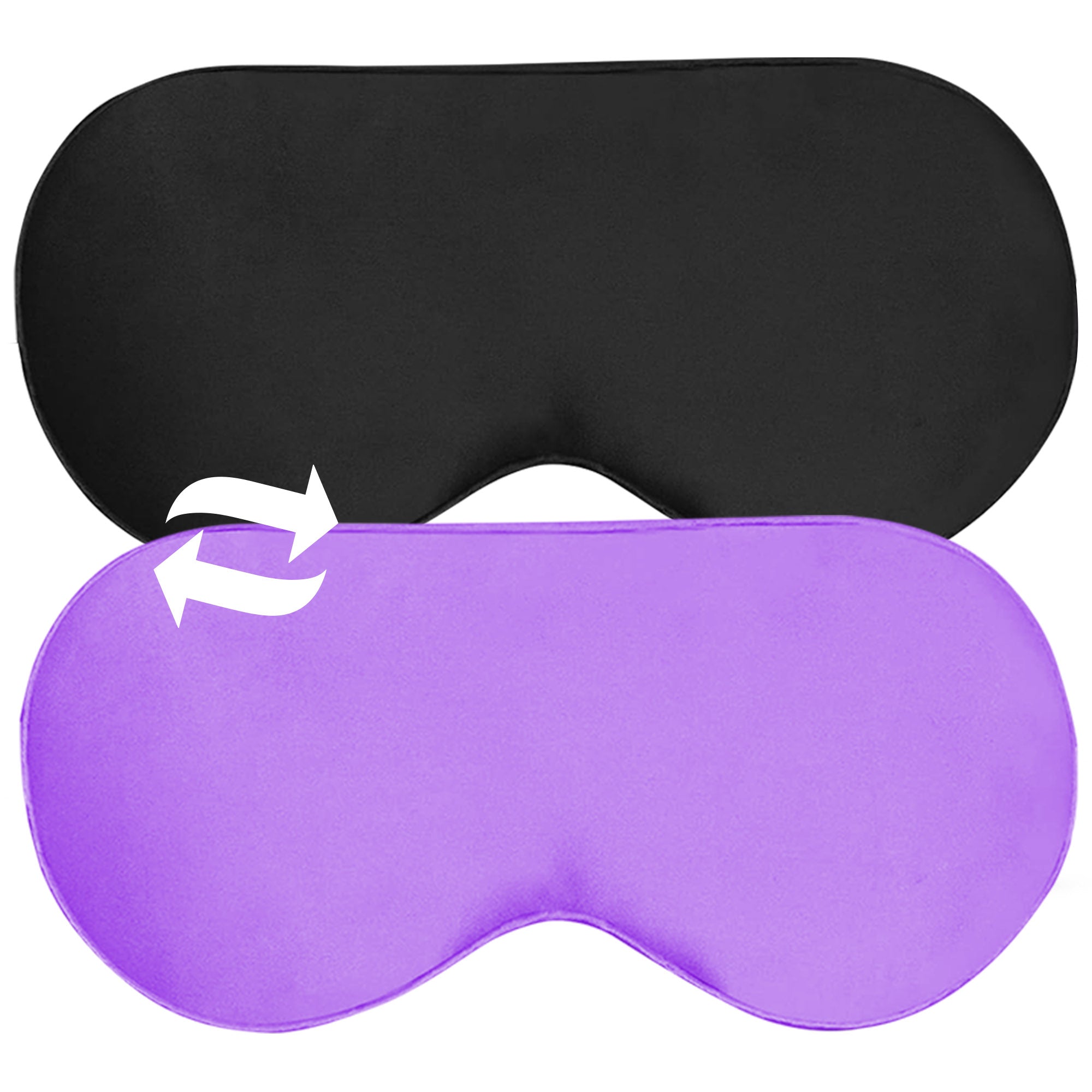 Reversible silk sleep eye mask by Lure Essentials, soft and luxurious with smooth fabric for comfortable rest.
