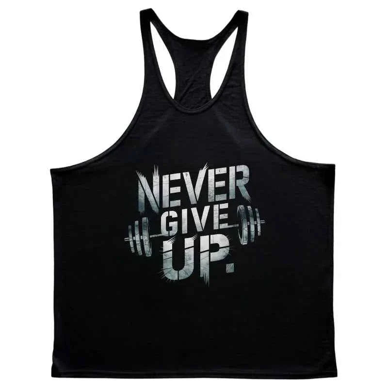 Men's sleeveless cotton gym tank top by THRIXINE, showcasing the comfortable fit and breathable fabric ideal for workouts.