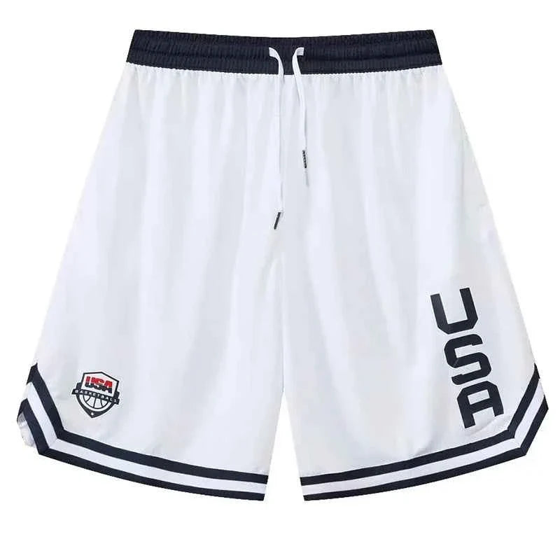 Men's basketball training shorts by THRIXINE with side pockets, lightweight fabric, and athletic fit for active sports and workouts.