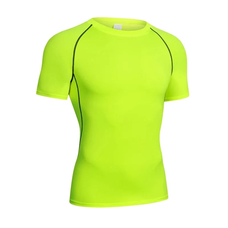Men's compression long sleeve gym shirt by THRIXINE, shown in black, fitted design ideal for workouts and athletic activities.