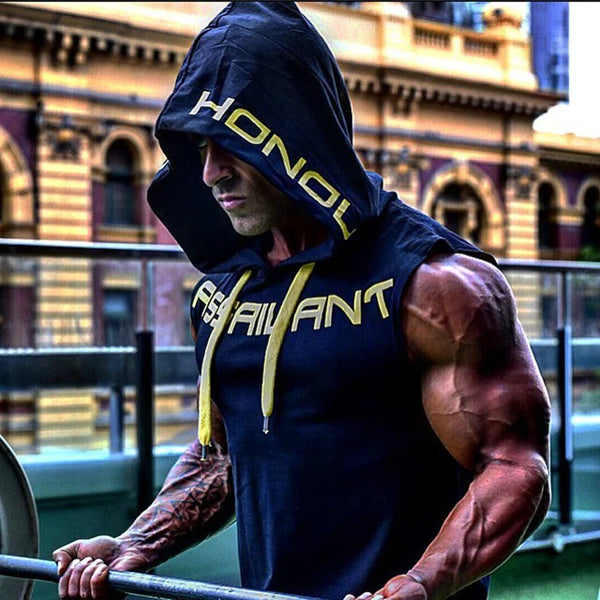 THRIXINE sleeveless hooded tank top, casual sweater with a hood and sleeveless design, in soft fabric, suitable for layered outfits.