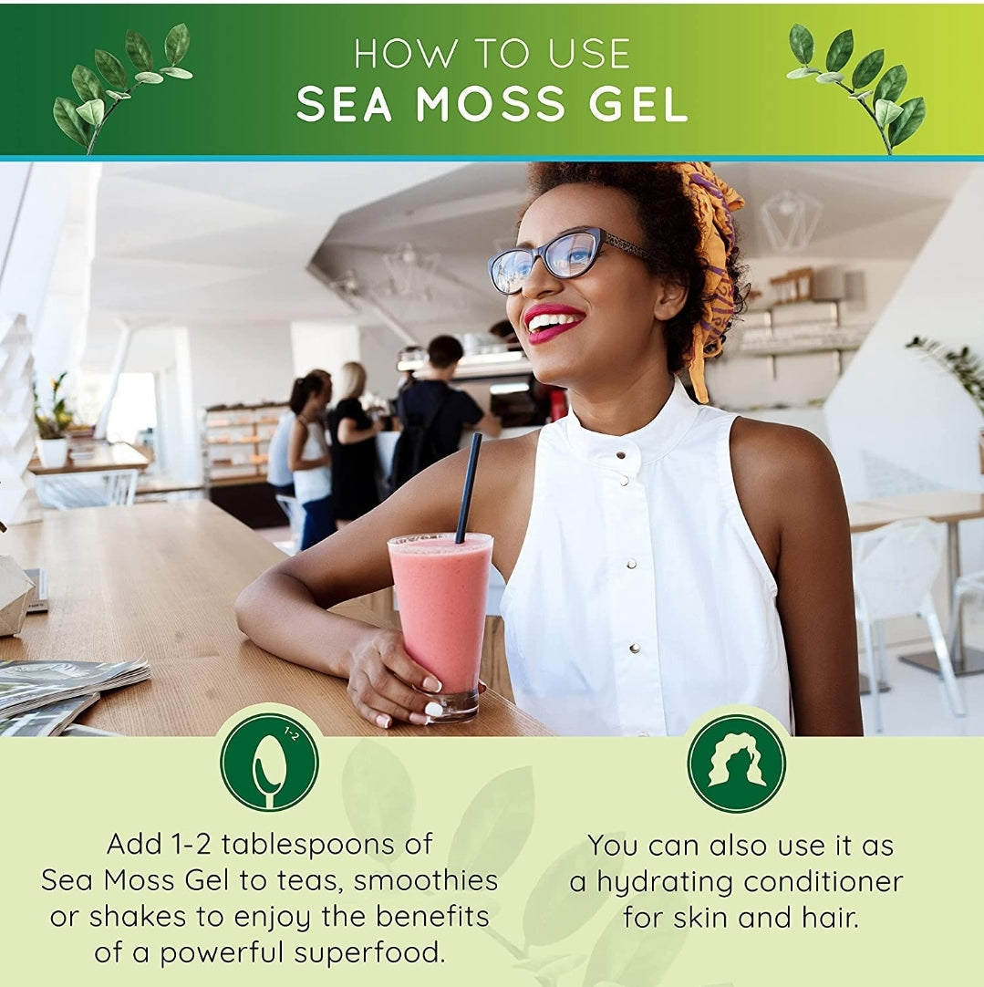 Purple Sea Moss with Elderberry & Burdock Root – Superfood for Immunity, Gut, Skin & Heart Health
