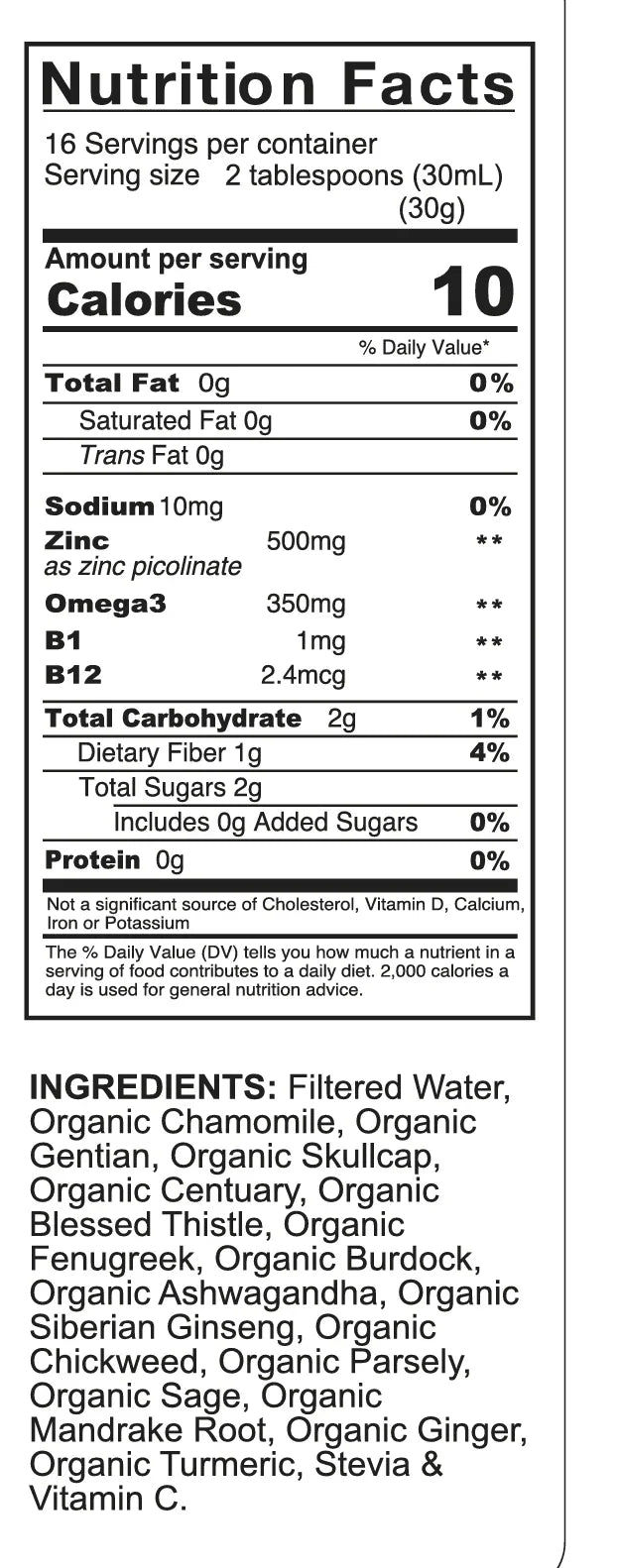 VeggieVerve organic liquid herbal supplement for appetite booster and healthy weight gain, shown in a clear bottle with herbal ingredients.