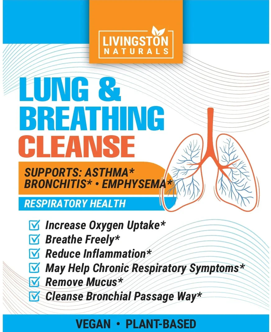 Vegan supplement bottle of VeggieVerve Lung & Breathing Cleanse Organic Herbal Respiratory Support Tonic on a white background.