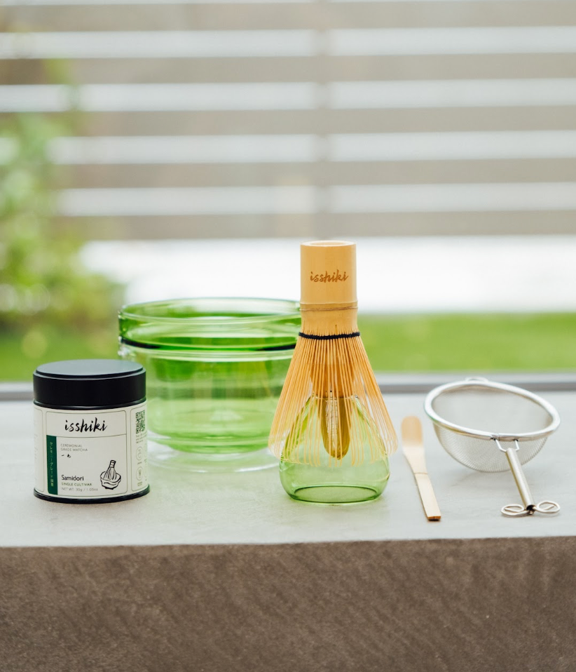 Isshiki x Hario Samidori tin matcha set cup by Isshiki Matcha