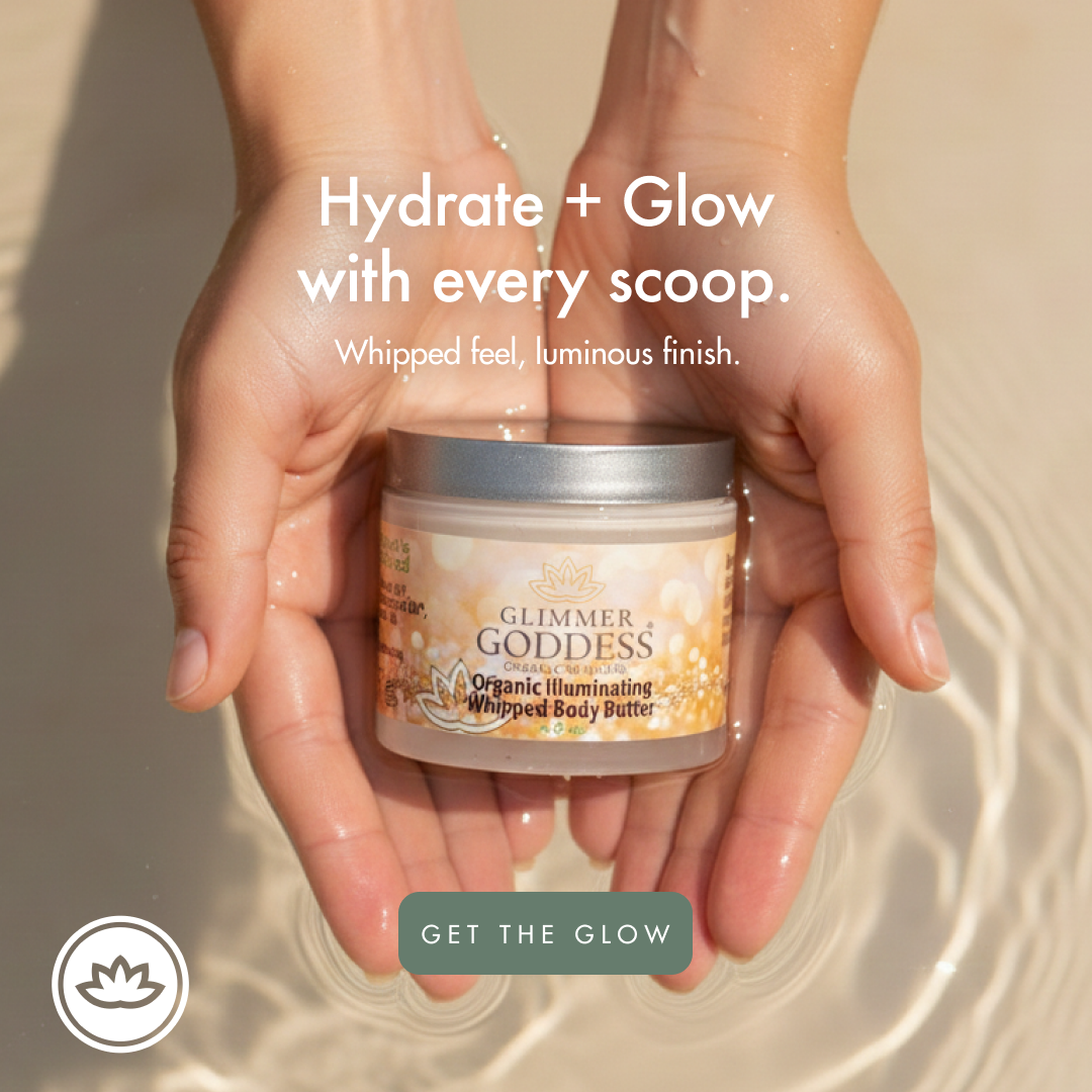 Organic Shimmer Body Butter – Radiant, Deep Hydration