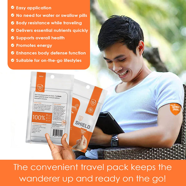 Shield Wellness 12-hour immunity patches by Friendly Patch Co, wearable skin supplements for immune support, 8-pack.