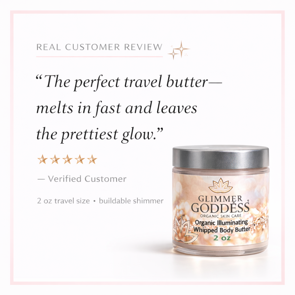 Organic Shimmer Body Butter 2 oz – Travel