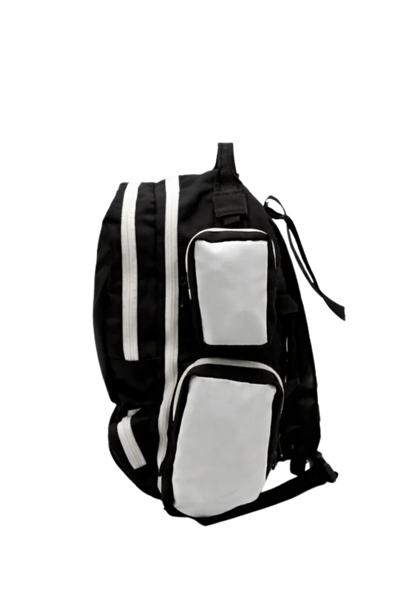 BlackLabel 26L backpack with black design, adjustable straps, and multiple compartments for versatile daily use.