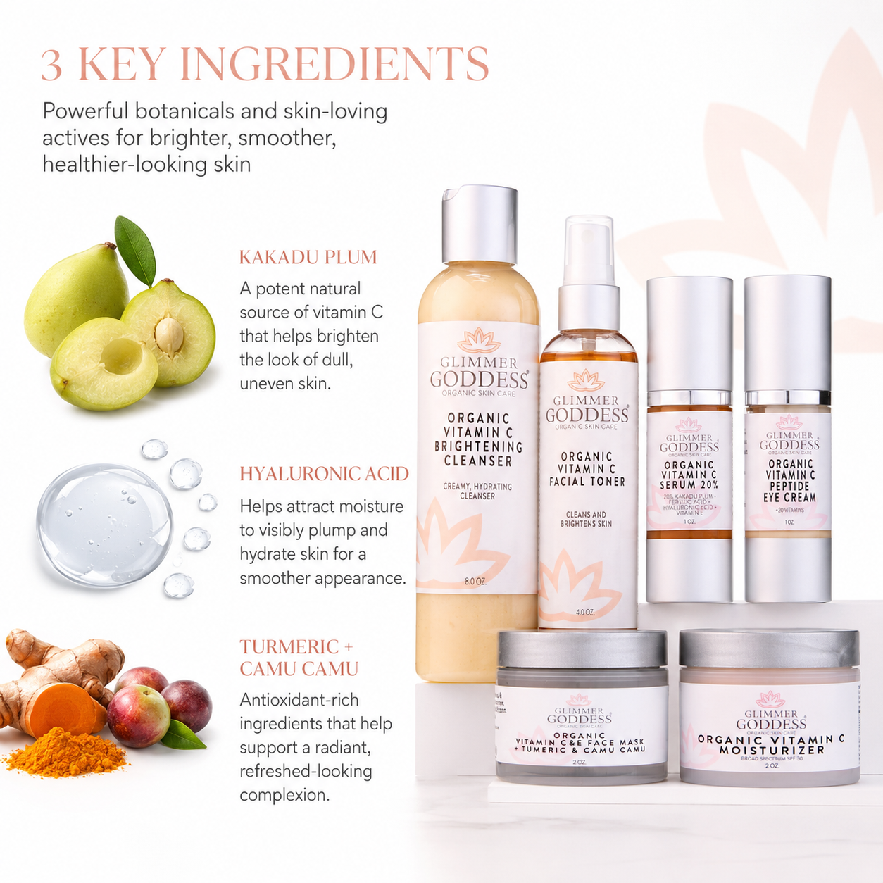 Vitamin C 6-Step Anti-Aging System – Complete Brightening Routine with SPF 30