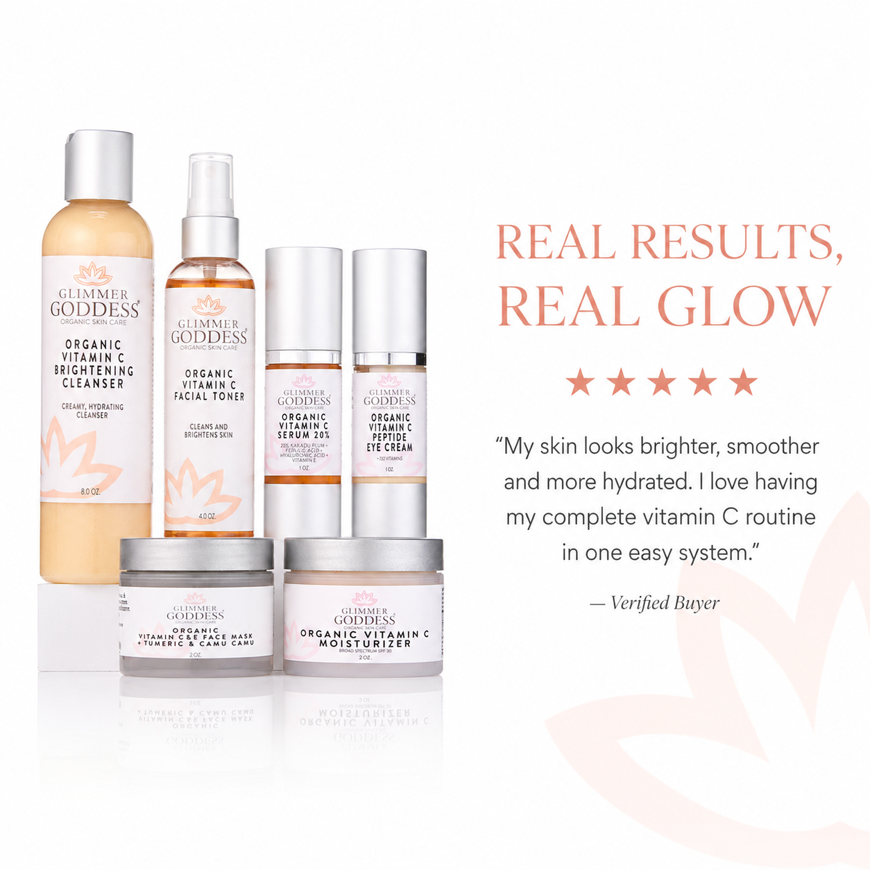 Vitamin C 6-Step Anti-Aging System – Complete Brightening Routine with SPF 30