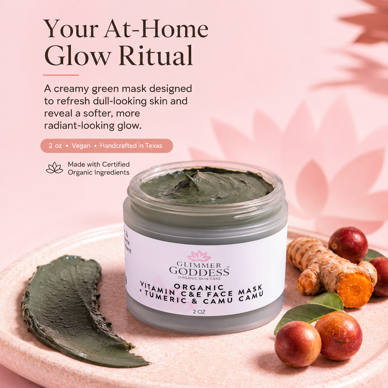 Organic Vitamin C & E Brightening Face Mask