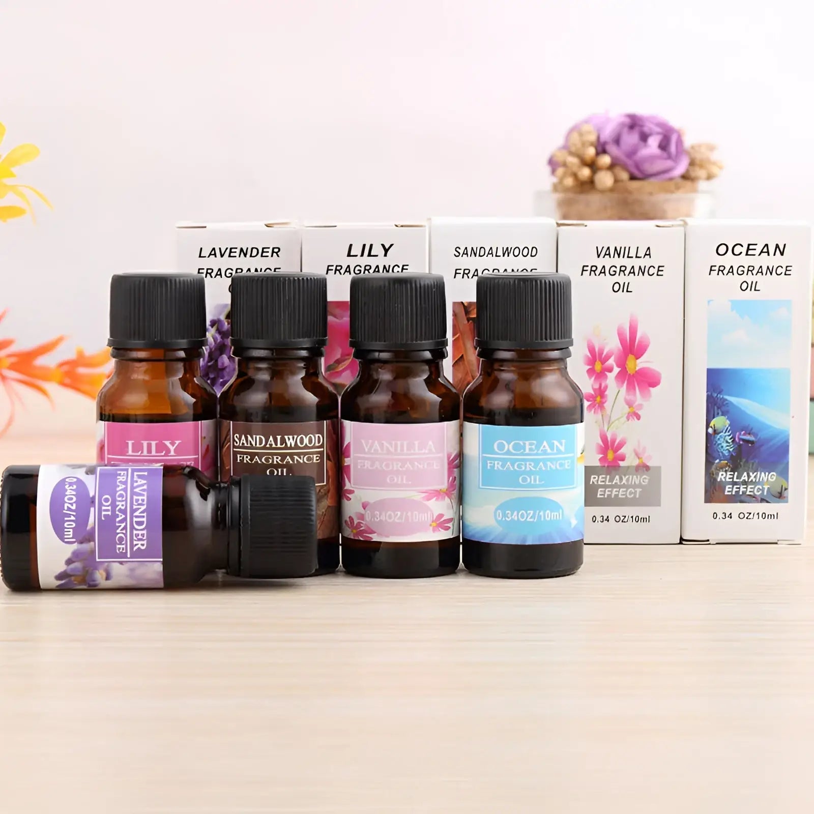ARBA Global aromatherapy essential oil in a 10ml bottle, suitable for humidifiers, used in beauty and personal care routines