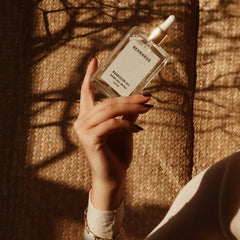 Behrhaus magnesium body oil in a 3.4 oz bottle, highlighting the soothing magnesium oil for skin application