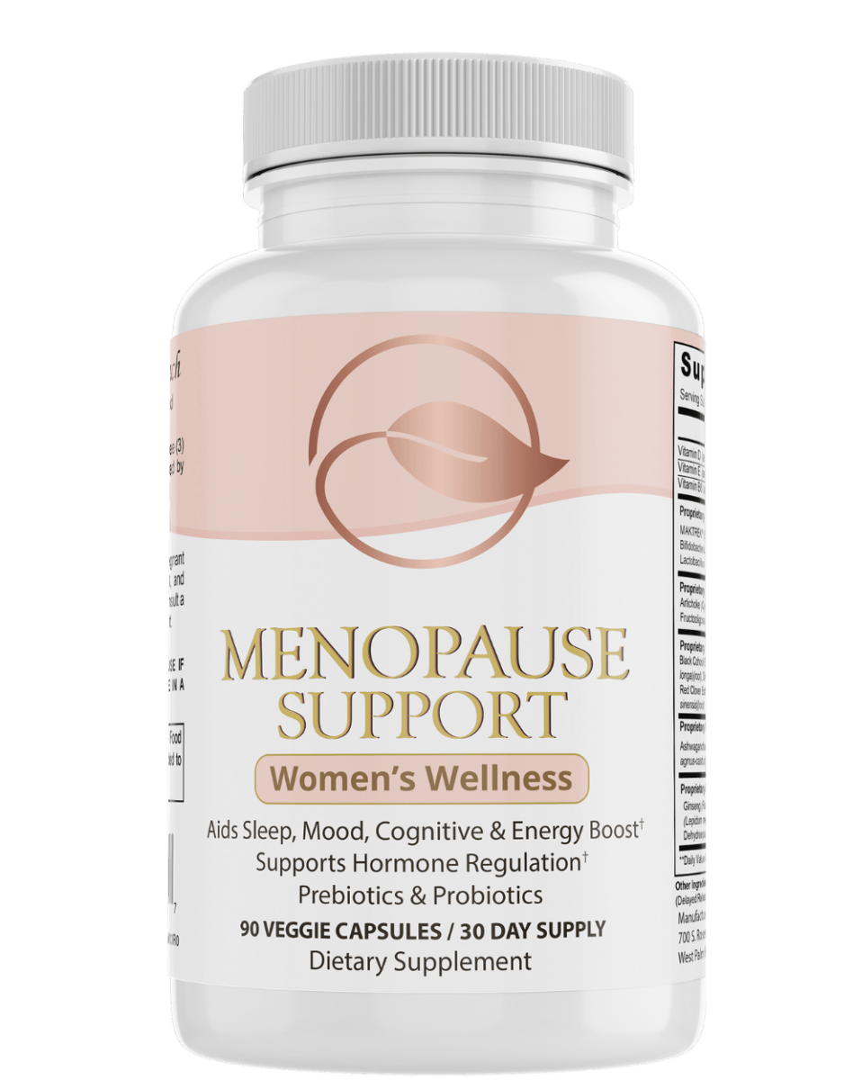 Bellawell Health menopause support capsules featuring a thoughtful blend of ingredients for women’s health and hormonal balance.