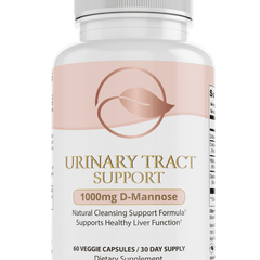 Bellawell Health Urinary Tract Support capsules, dietary supplement for urinary health, shown in a white bottle with capsules inside.