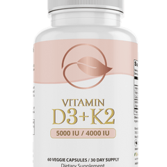 Bellawell Health Vitamin D3 & K2 capsules, supplement for immune support and bone health, with bright packaging and capsules inside.