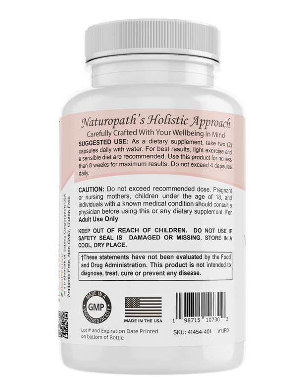 Women's Vitality Plus capsules by Bellawell Health, showing a bottle of dietary supplement capsules for wellness.