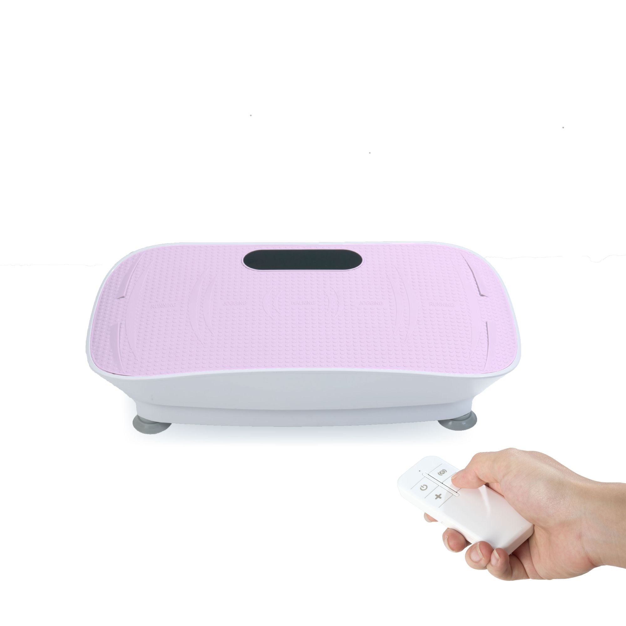 Pink Berry Charmz Silent Vibration Platform for fitness, weight loss, and fat burning with 10 adjustable vibration frequencies.