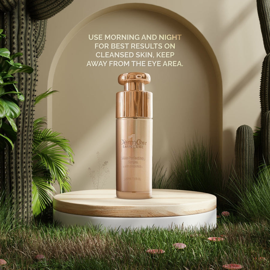 Best Clean Beauty Derm #1 Skincare Acne Treatment Serum in 1 fl oz bottle, designed for rosacea and adult acne defense.