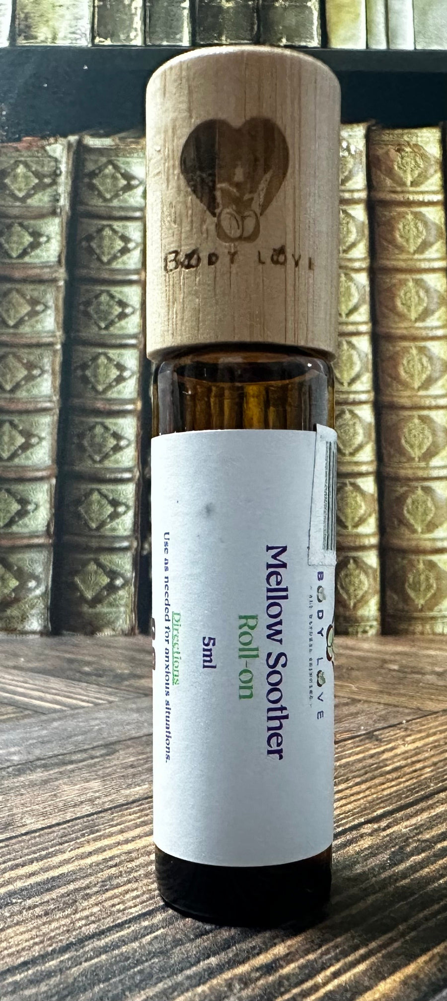 Body Love Self Care essential oil travelers roll-ons, portable diffuser oils for aromatherapy on the go, in small bottles.