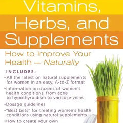Paperback book titled "A Woman's Guide to Vitamins, Herbs, and Supplements" by Books by splitShops, featuring the cover design.