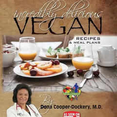 Cover of "Incredibly Delicious Vegan Recipes and Meal Plans" paperback book by splitShops, featuring vibrant food images.