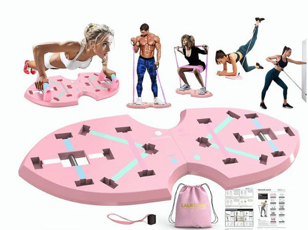 Butterfly push-up board bracket from FLIPSTYLEZLLC, showing the fitness equipment with colorful markings for exercise guidance.