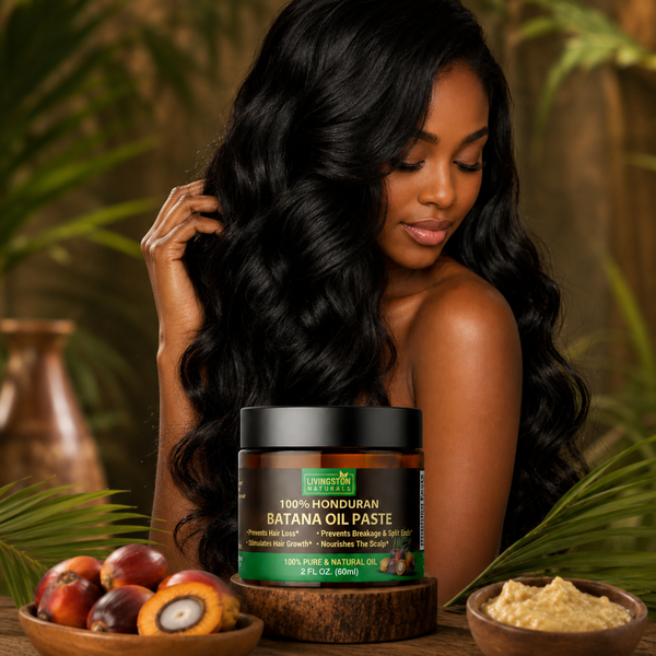 Pure Batana Oil Paste by VeggieVerve in a clear jar, showcasing thick, rich Batana oil paste with a smooth texture.