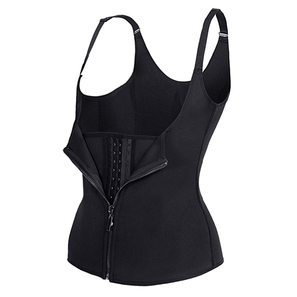Fitness sweat-wicking yoga wear and running exercise shaping clothes in black with a fitted design, ideal for active workouts.