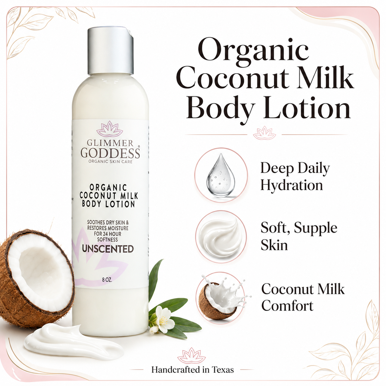 Organic Coconut Milk Body Lotion – Ultra-Hydrating