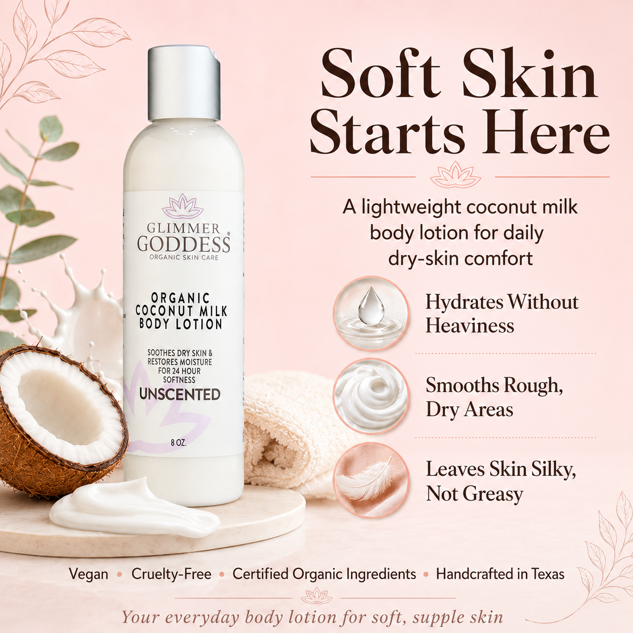 Organic Coconut Milk Body Lotion – Ultra-Hydrating