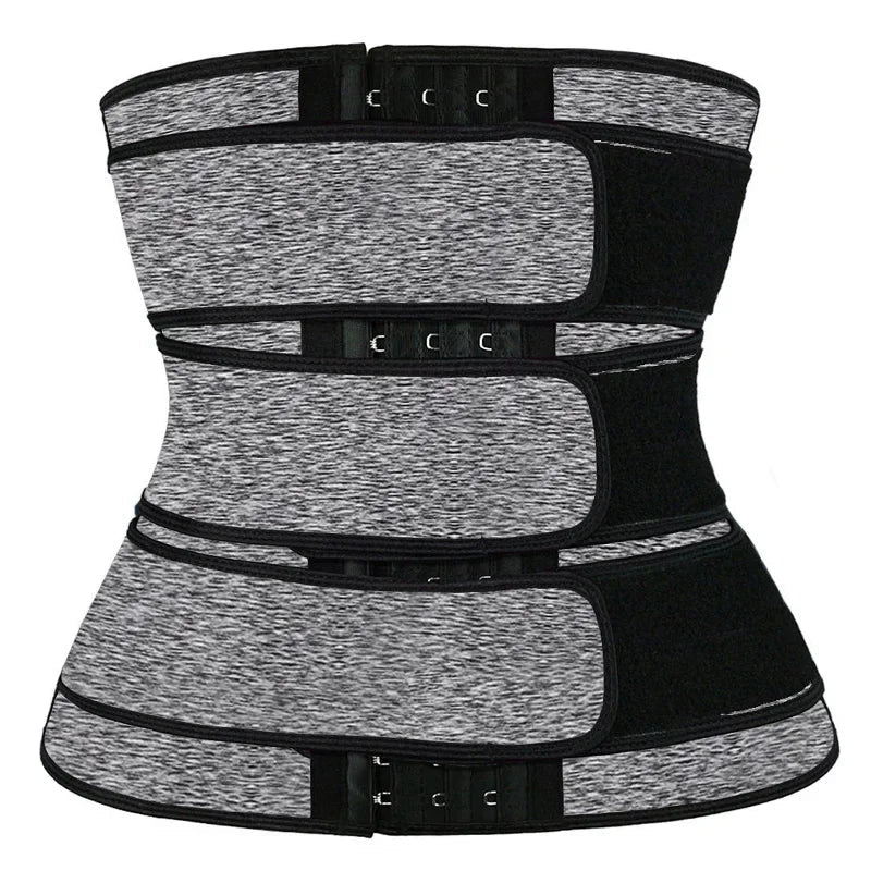 Black Dabfavshop waist trainer for men with zipper, size 2XL, slimming men's apparel designed to enhance waist shaping.