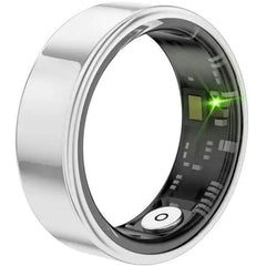 Gold DailySale Smart Ring Fitness & Exercise Assistant demonstrating sleek design and fitness tracking features.
