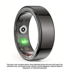 Gold DailySale Smart Ring Fitness Assistant for exercise and health tracking, showcasing a sleek wearable fitness device.