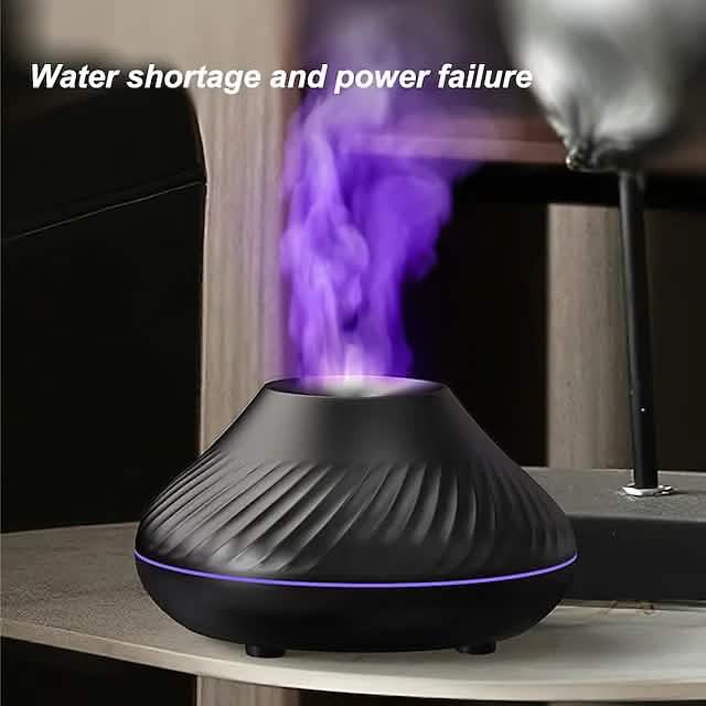 Colorful Flame Aromatherapy Machine by DailySale, a sleek health and wellness device with vibrant flame design for aromatherapy use.