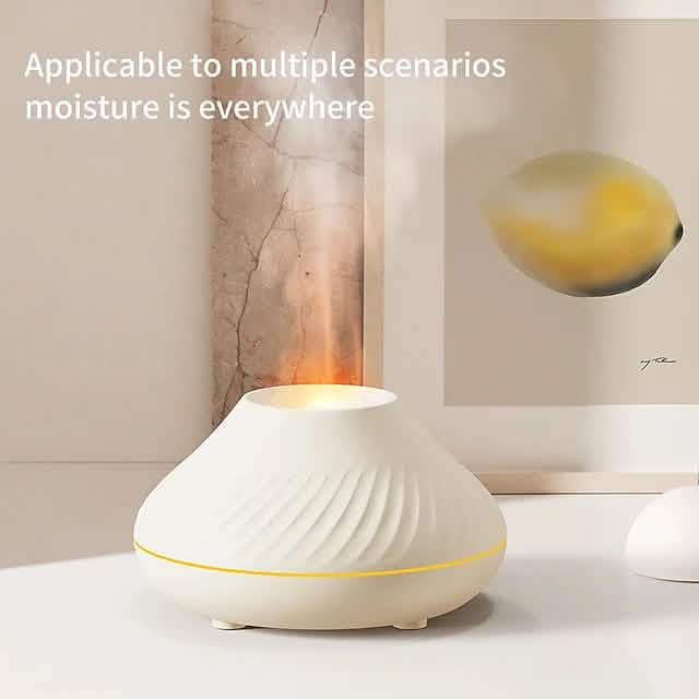 Colorful Flame Aromatherapy Machine from DailySale, a health and wellness device with vibrant flame design for relaxing aromatherapy sessions.