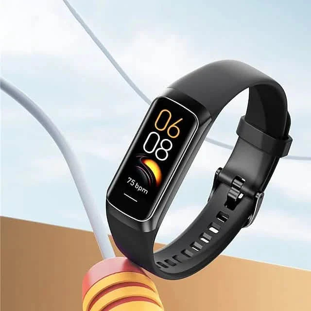 Black C60 Smart Watch with 1.1-inch display, fitness tracking, and Bluetooth connectivity, by DailySale.