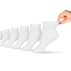 Medium (shoe size 7-10) / White