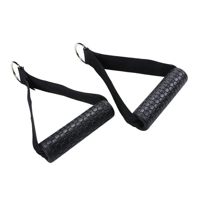 Berry Charmz 2-pack heavy-duty exercise handles with carabiners for cable machine pulleys and resistance bands, gym workout equipment