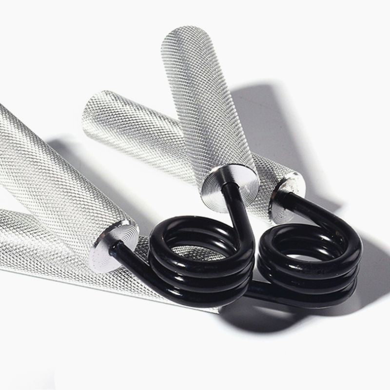 Berry Charmz hand grip strengthener for home fitness, showing adjustable grip handles and textured grip surface.