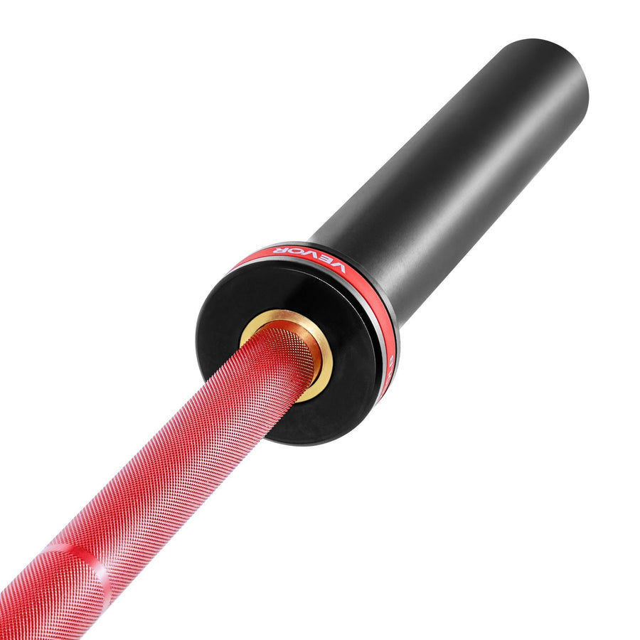 Berry Charmz 6FT barbell bar with knurled grip for weightlifting, strength training, squat, deadlift, and bench press, 700lb capacity.