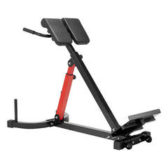 Berry Charmz Roman Chair Hyperextension Bench for back, glutes, and hamstring exercises, adjustable with 350 lbs capacity.