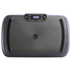 Black Berry Charmz vibration plate exercise machine with remote and two resistance bands, designed for whole body workouts.