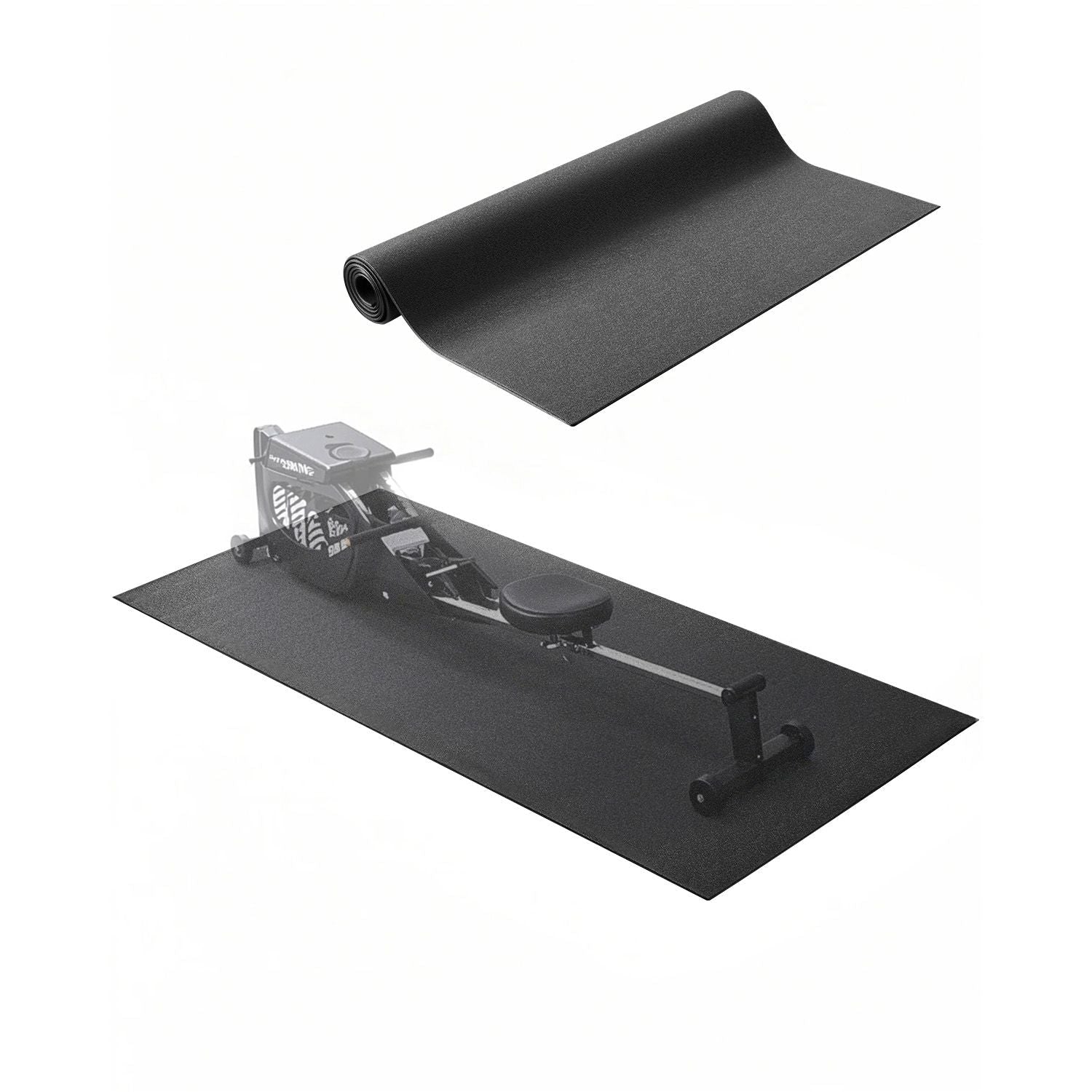 Berry Charmz treadmill mat for carpet floors, 30x72 inches, waterproof, non-slip high-density PVC floor protector for home gym.