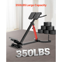 Berry Charmz Roman Chair Hyperextension Bench for glutes, hamstrings, and lower back workouts in a home gym setting.
