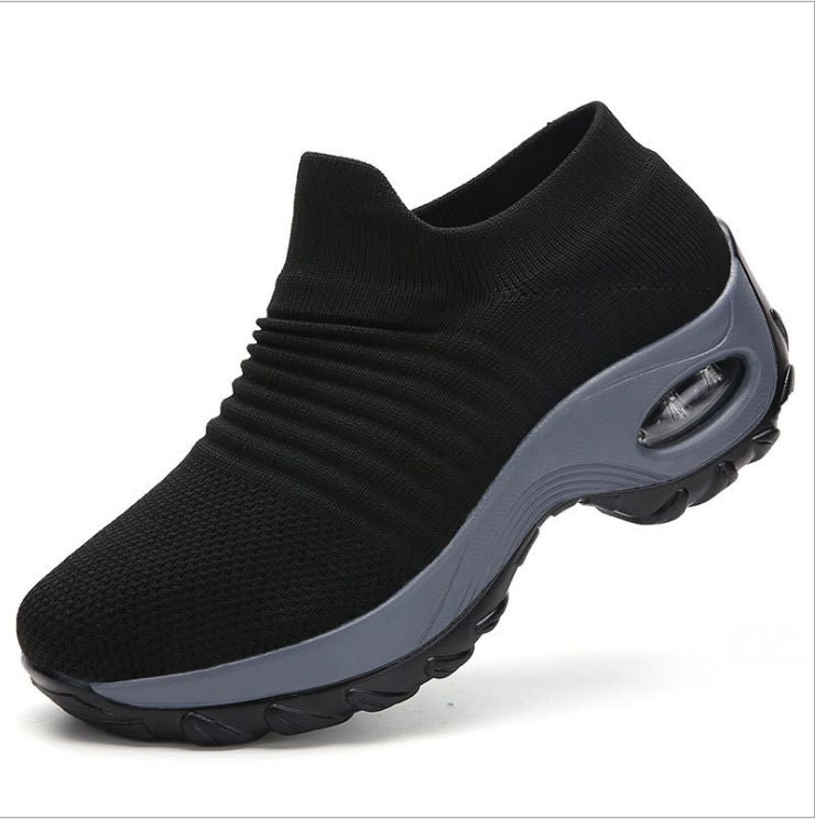 Berry Charmz Hypersoft women's orthopedic sneakers with platform in white, black, and red, casual walking shoes for women.
