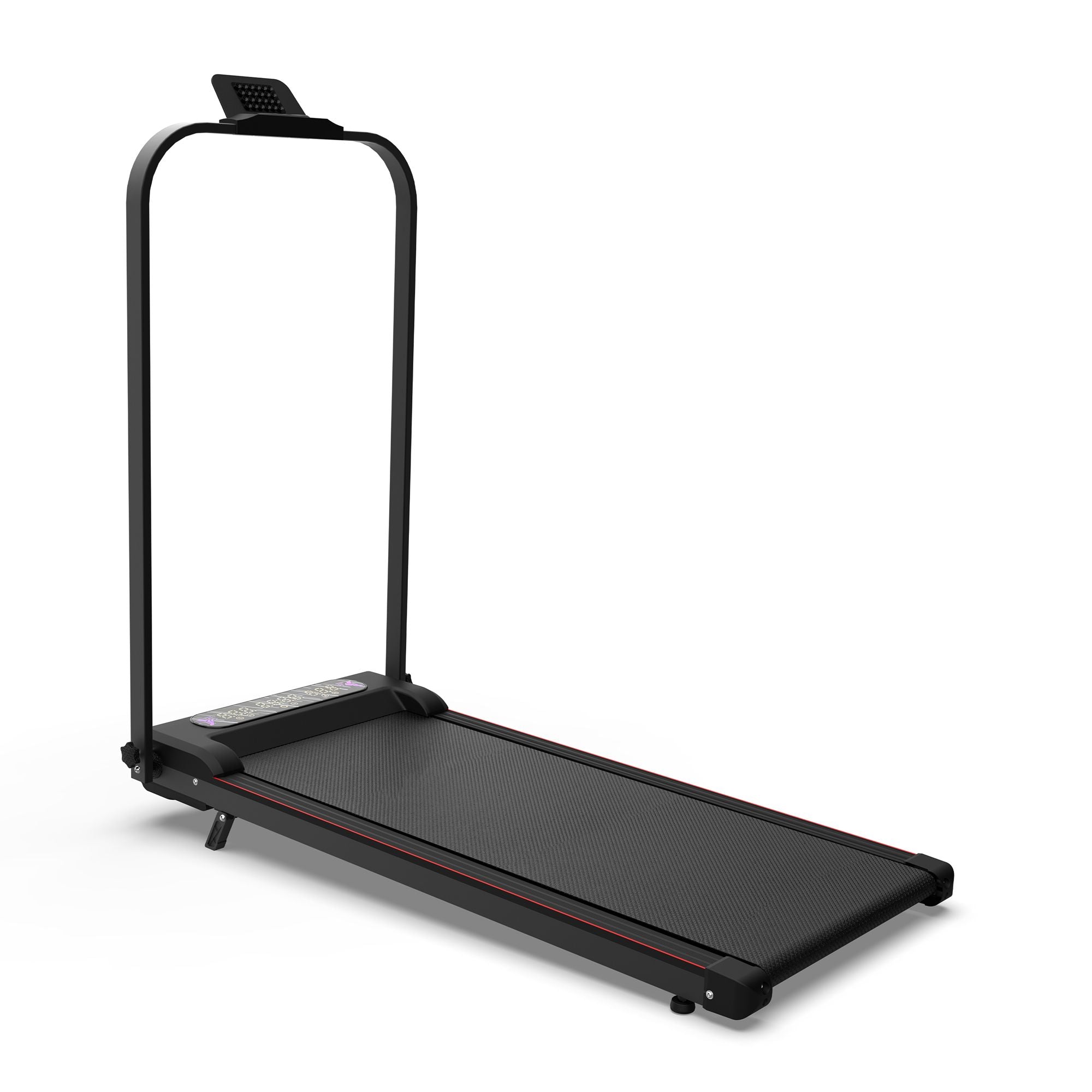 Foldable Berry Charmz treadmill with handlebar, incline, remote control, compact design, suitable for home and office use.